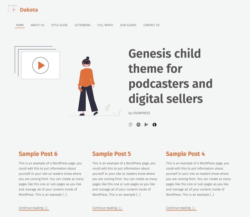 Dakota digital theme home