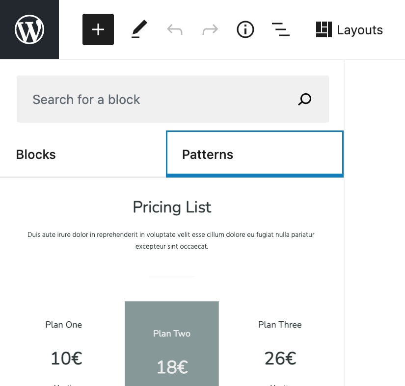 Dakota block patterns