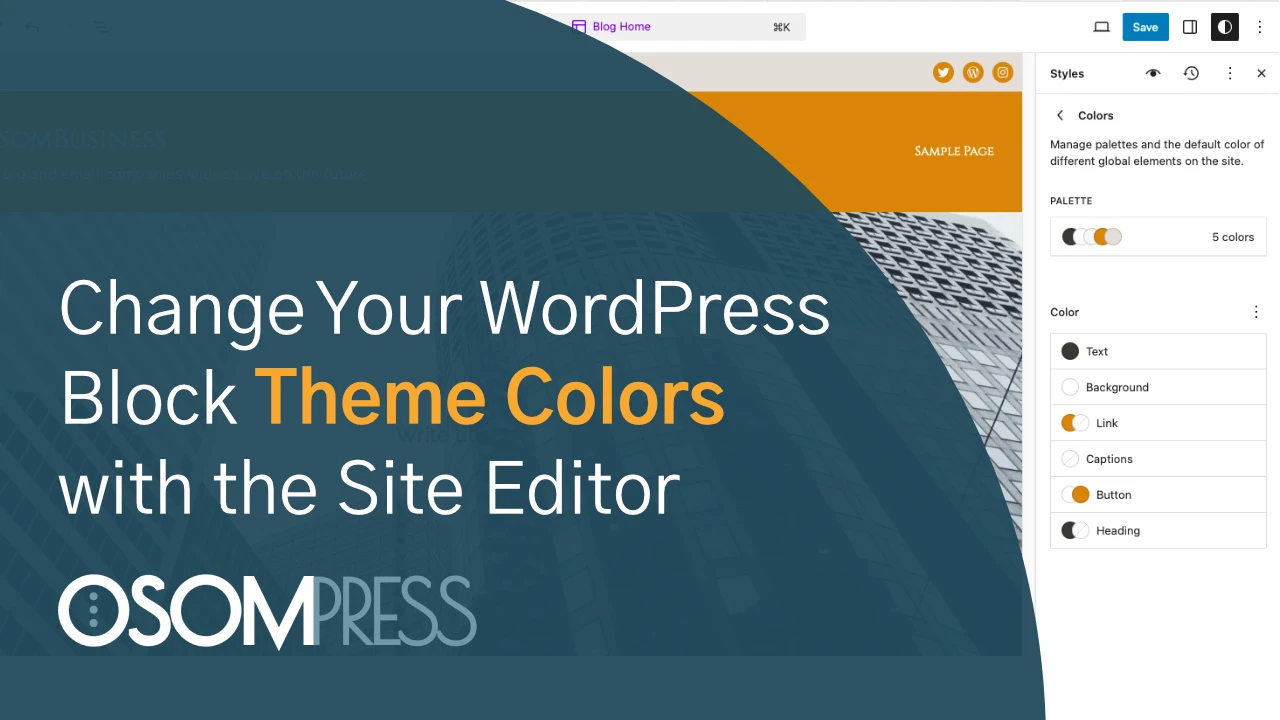 How to Change the Color Palette in Your WordPress Block Theme
