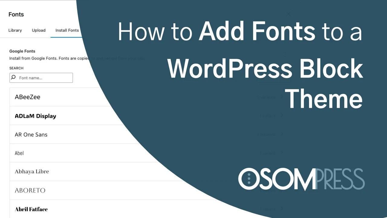 How to Change the Fonts in a Modern WordPress Block Theme