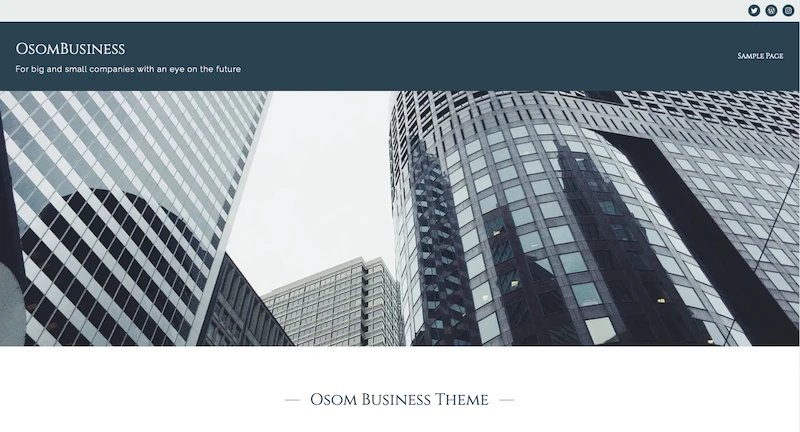 Osom Business Home Default Color Palette