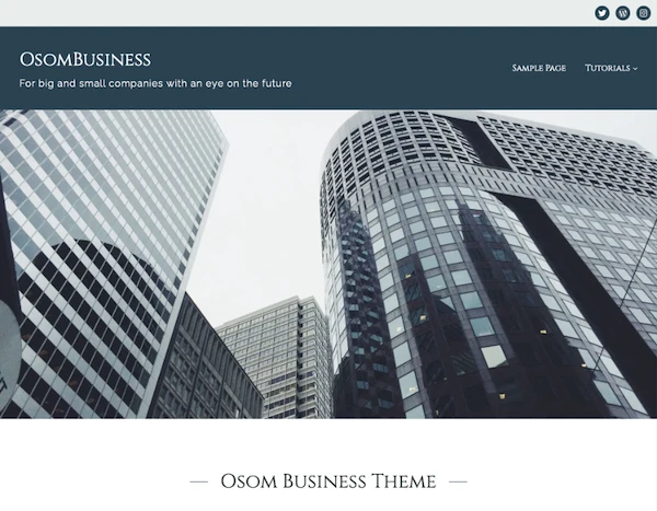 Original Osom Business Header Desktop