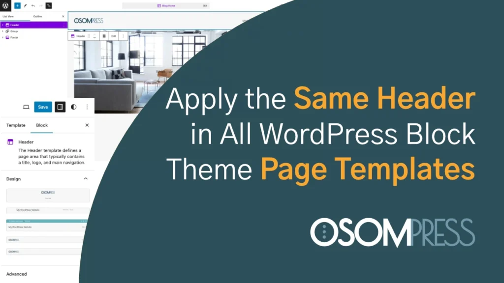 How To Apply The Same Header Footer In All Wordpress Block Theme Pages