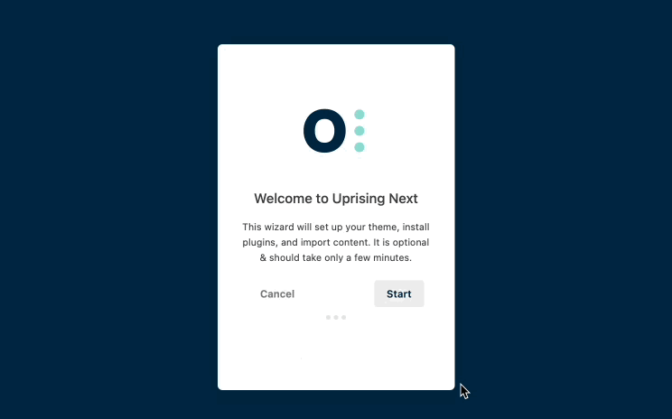 Uprising next wizard desktop