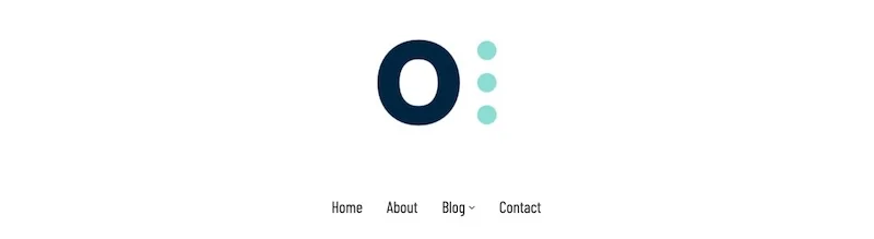 Karma centered logo header