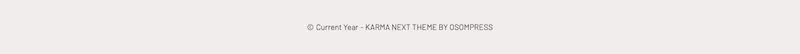 Karma footer simple
